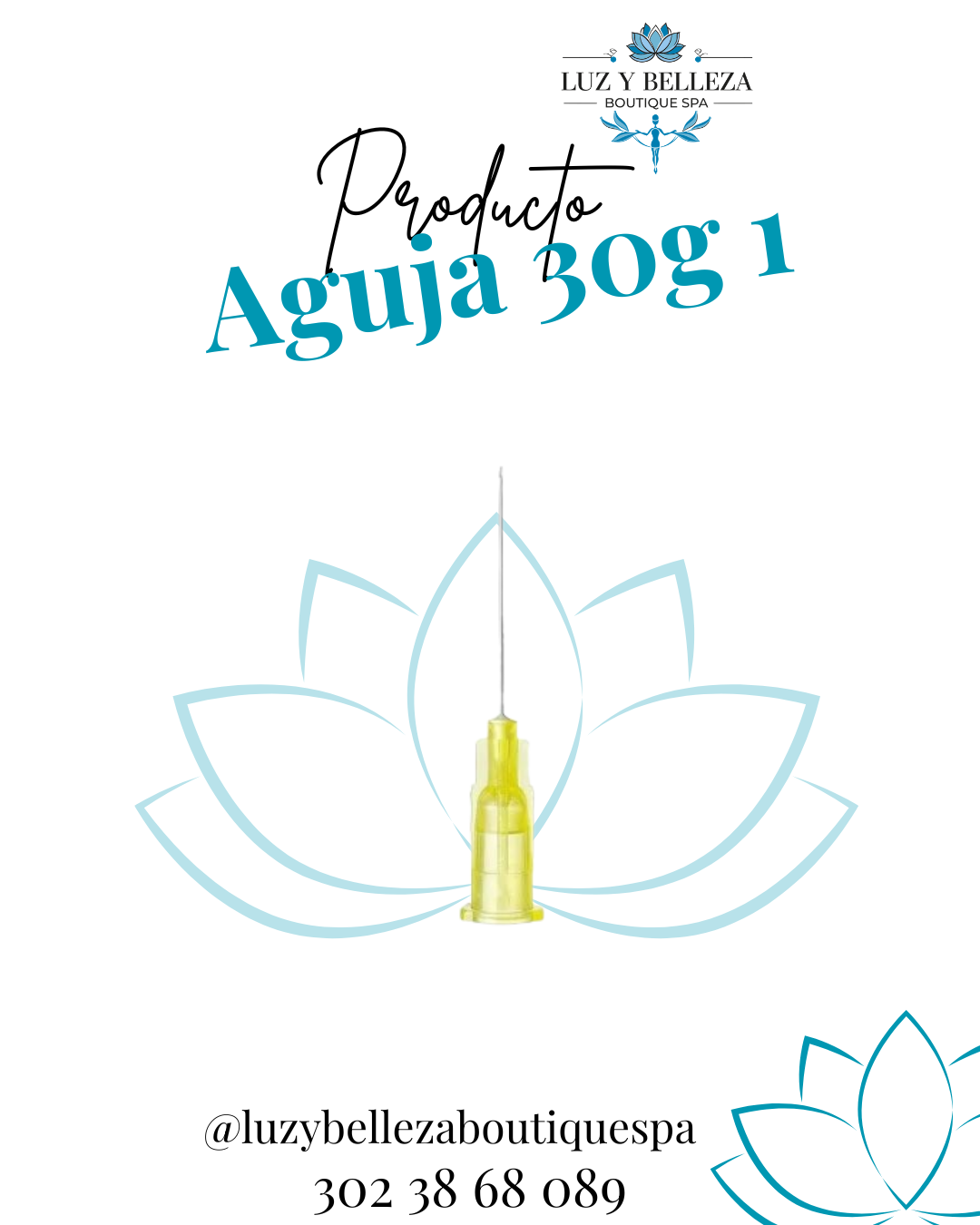 AGUJA 30G X1 UNIDAD Insumo