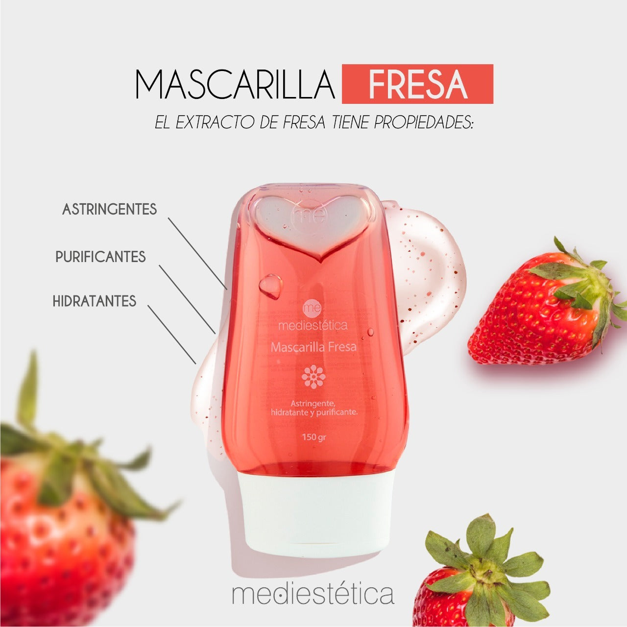 MASCARILLA DE FRESA 300gr Mediestetica