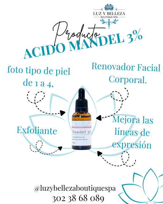 ÁCIDO MANDELICO 30%  Satori