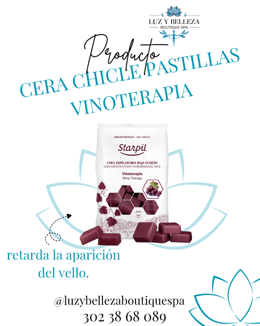 CERA DEPILACIÓN VINOTERAPIA EN PASTILLAS CHICLE 1000g  Starpil