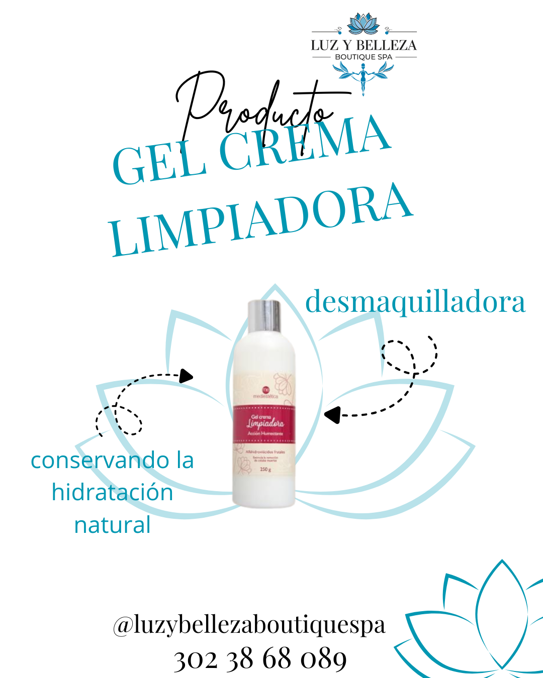 GEL CREMA LIMPIADORA 250 ml mediestetica