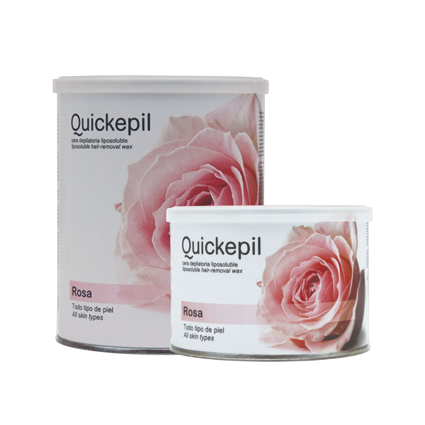 CERA DEPILACIÓN ROSA EN LATA 800gr  Quickepil
