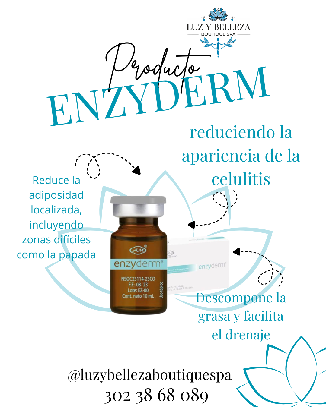 ENZYDERM CAJA DE 5 VIAL DE 10 ML Armesso