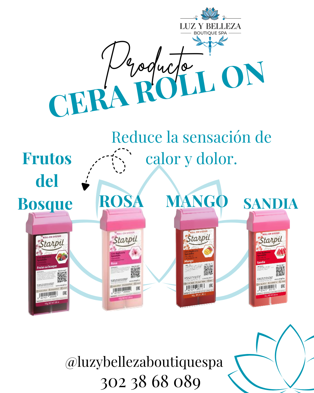 CERA DEPILACIÓN ROLLON ROSA 110g  Starpil