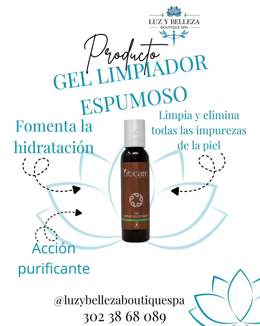GEL LIMPIADOR ESPUMOSO 120g Biocare