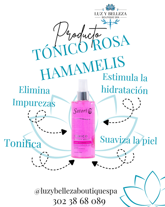 TÓNICO ROSA HAMAMELIS 250ml  Satori
