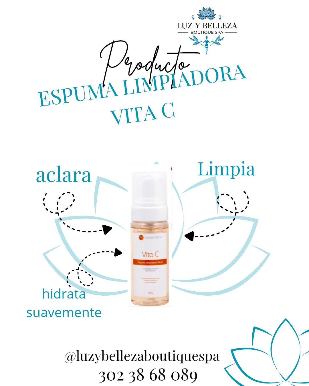 ESPUMA LIMPIADORA VITA C Mediestetica