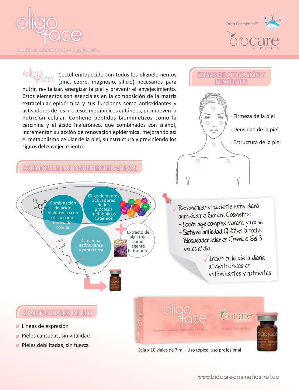 OLIGOFACE CAJA 5 VIAL 7ML Biocare