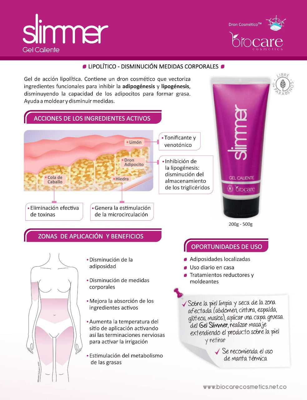 SLIMMER GEL CALIENTE Biocare