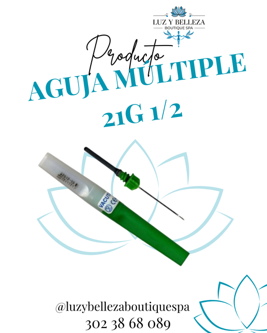 AGUJAS MÚLTIPLE 21G 1/2 UNIDAD Insumo