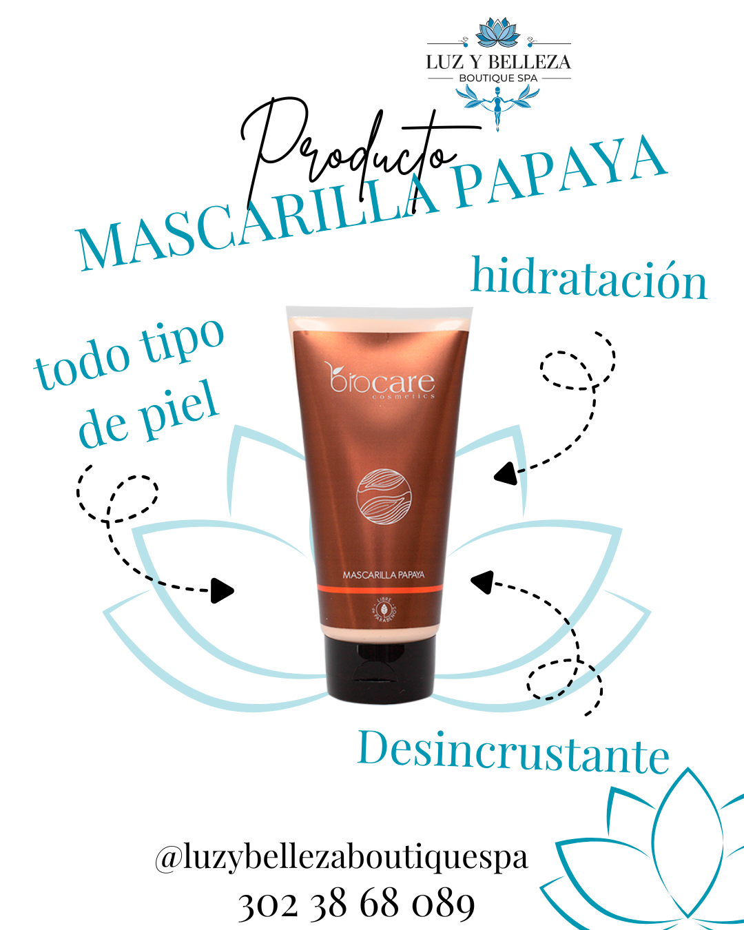 MASCARILLA DE PAPAYA 150g Biocare
