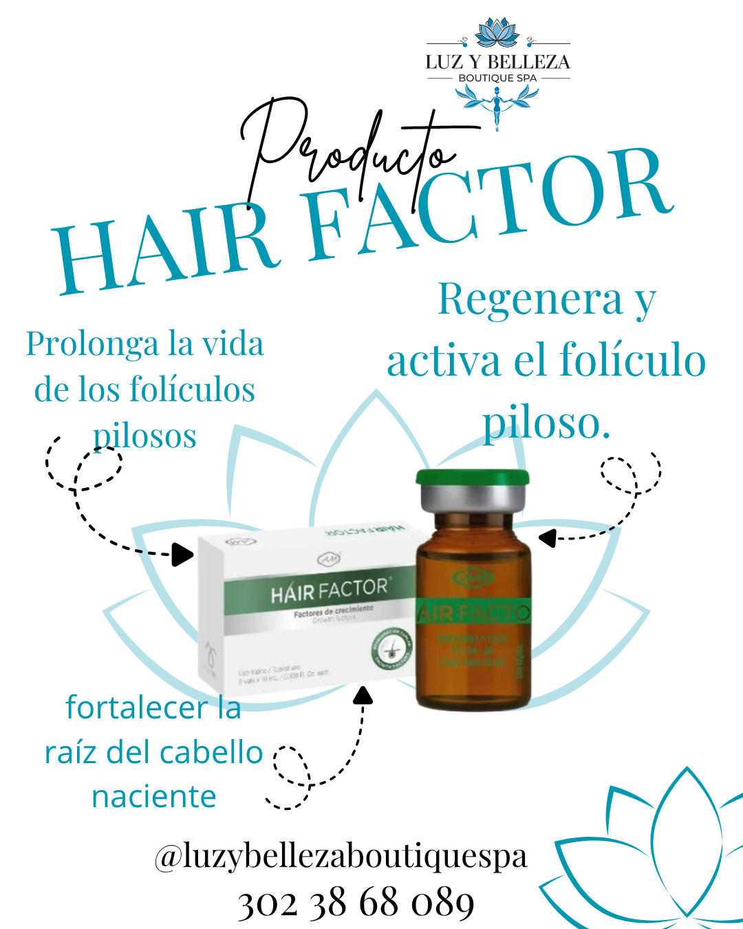HAIR FACTOR CAJA 5 VIAL 10ML Armesso