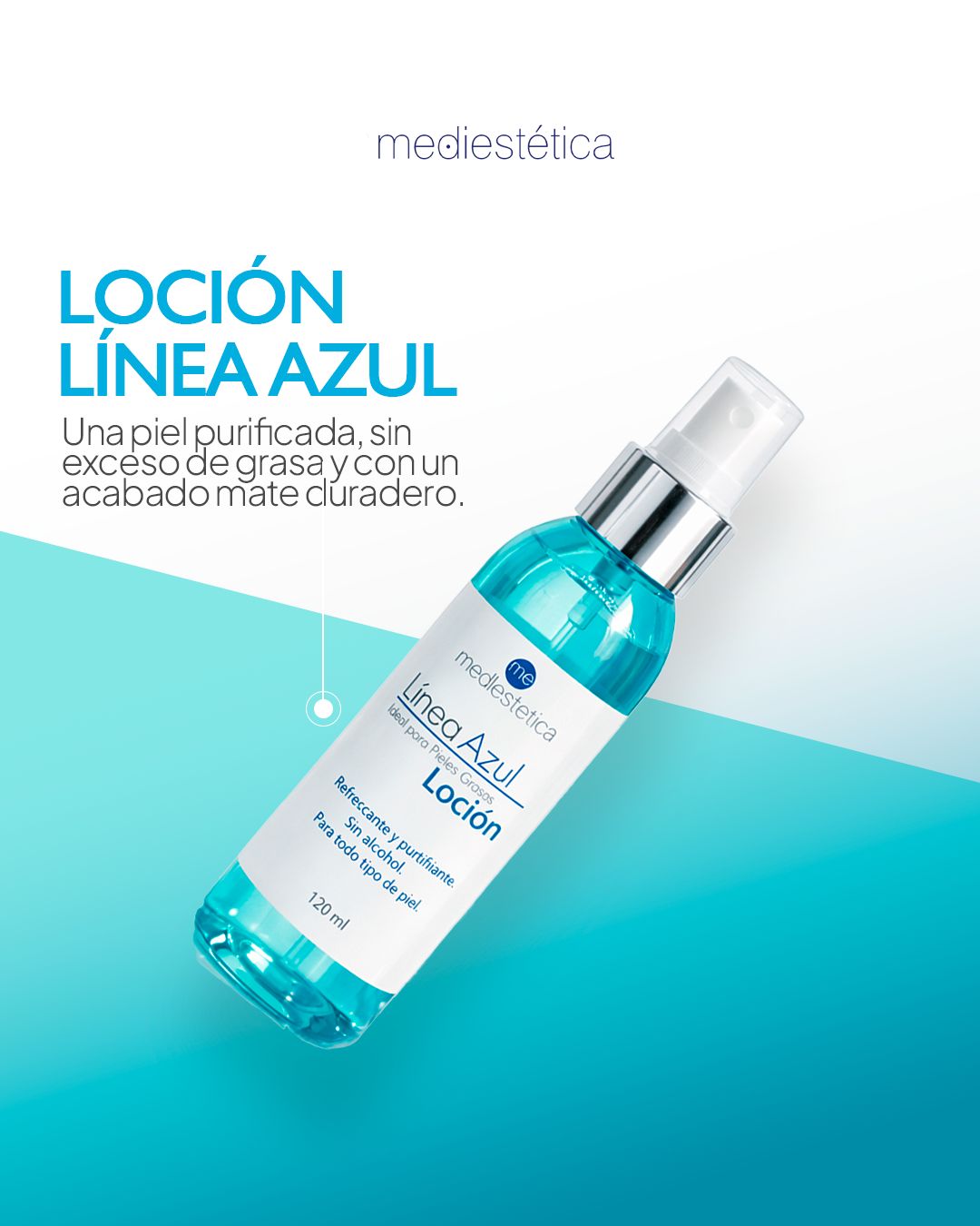 LOCIÓN CONTROL GRASA LÍNEA AZUL 60ml Mediestetica