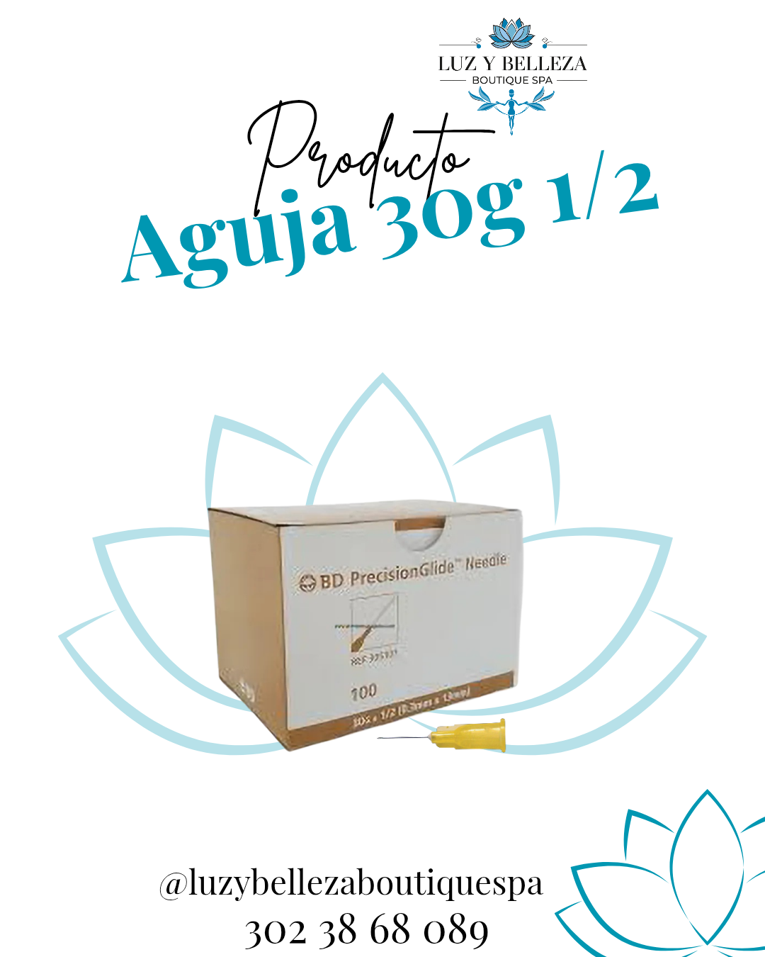 AGUJA 30G X1/2 CAJA Insumo