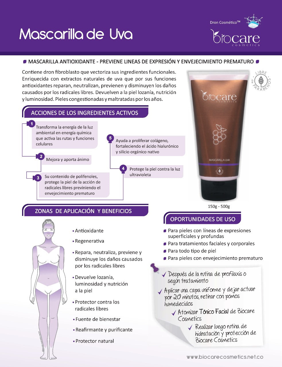 MASCARILLA UVA 150g – Biocare