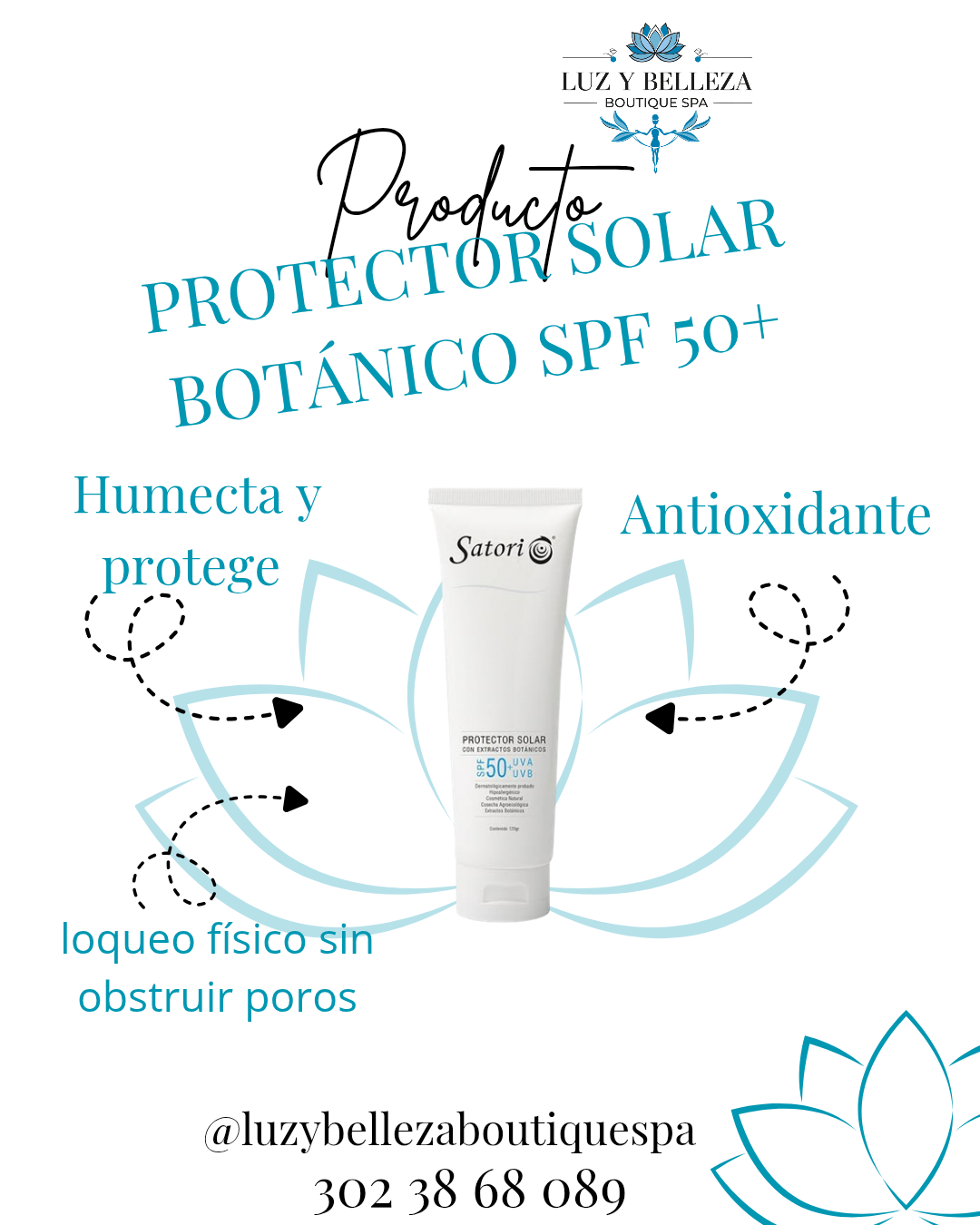 PROTECTOR SOLAR BOTÁNICO SPF 50+ SATORI