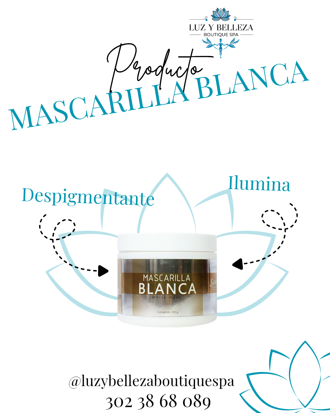 MASCARILLA BLANCA 300g Satori