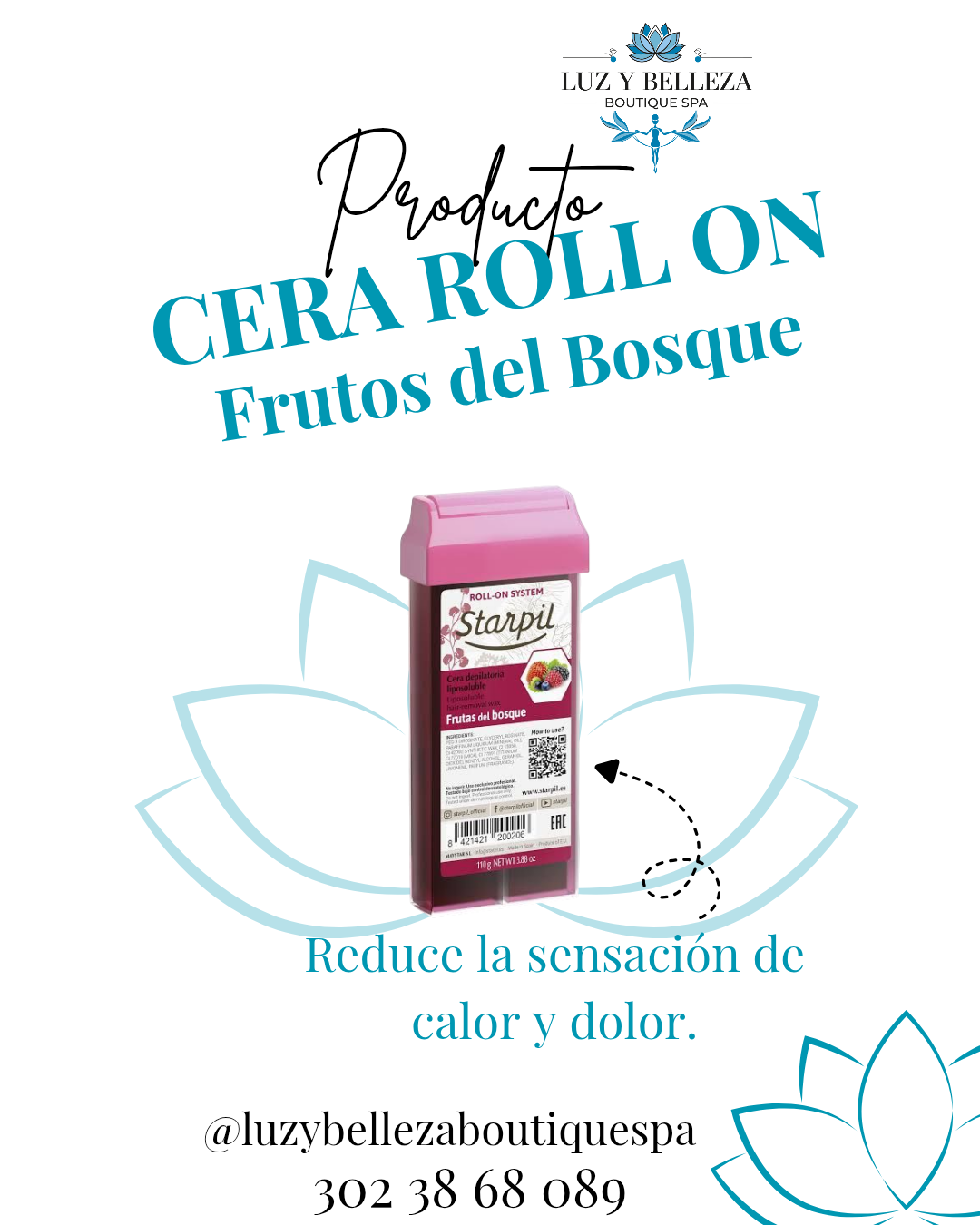 CERA DEPILACIÓN ROLLON FRUTOS DEL BOSQUE 110g Starpil