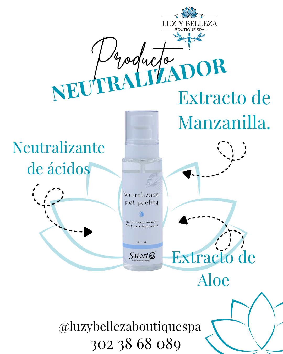 LOCIÓN NEUTRALIZANTE 120ml Satori