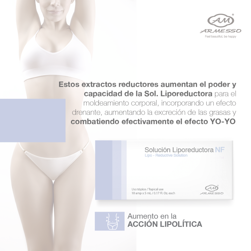 SOLUCIÓN LIPOREDUCTORA NF CAJA 10 AMPOLLA 5ML Armesso