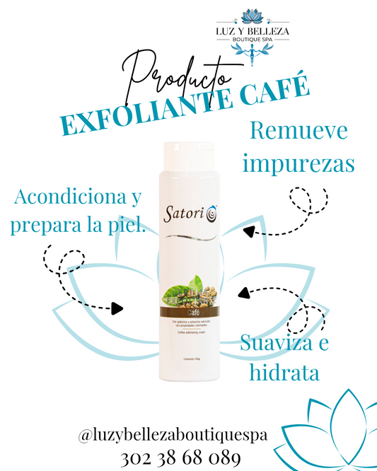 CREMA EXFOLIANTE CORPORAL CON EXTRACTO DE CAFÉ 500GR satori