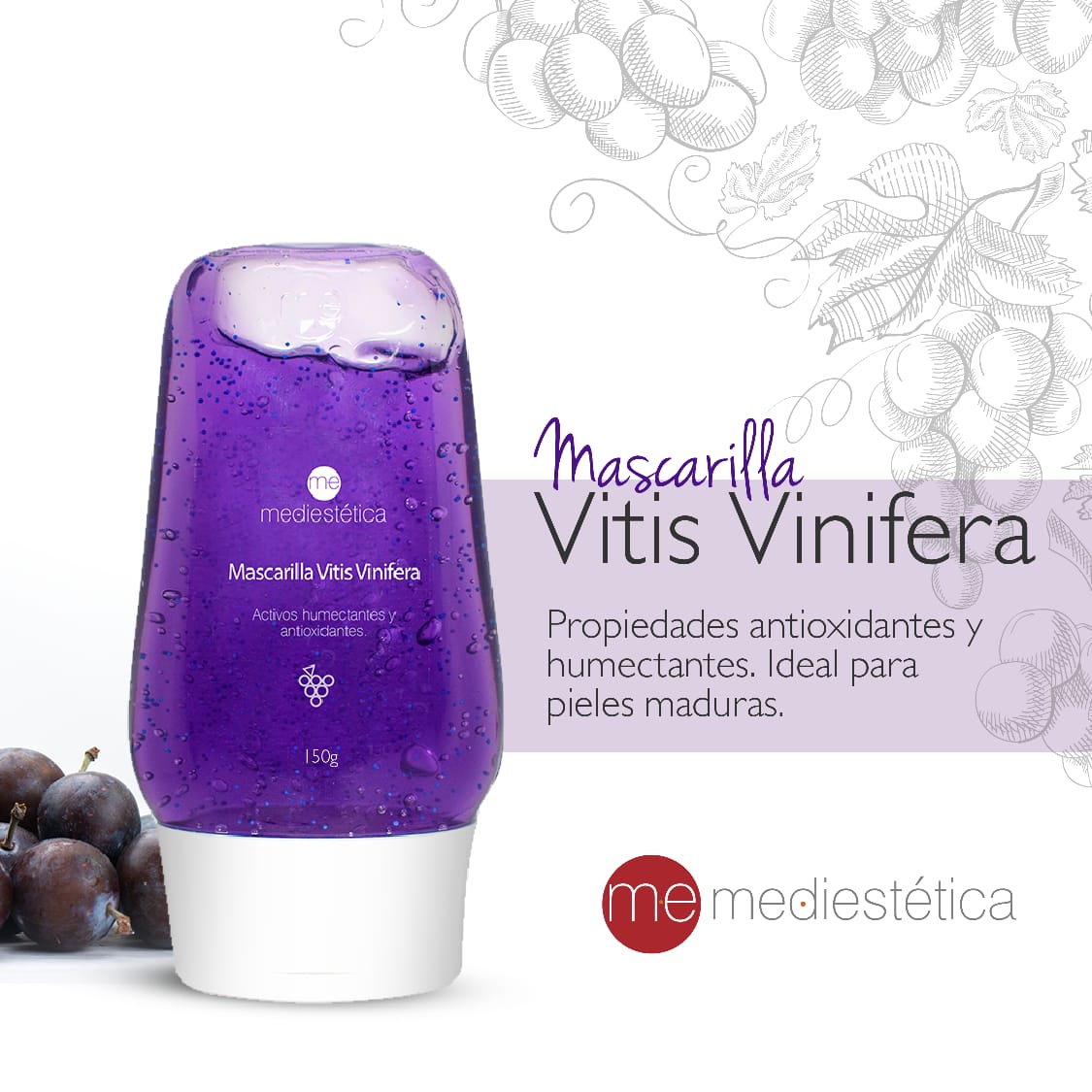 MASCARILLA VITIS VINIFERA 150 gr Mediestética