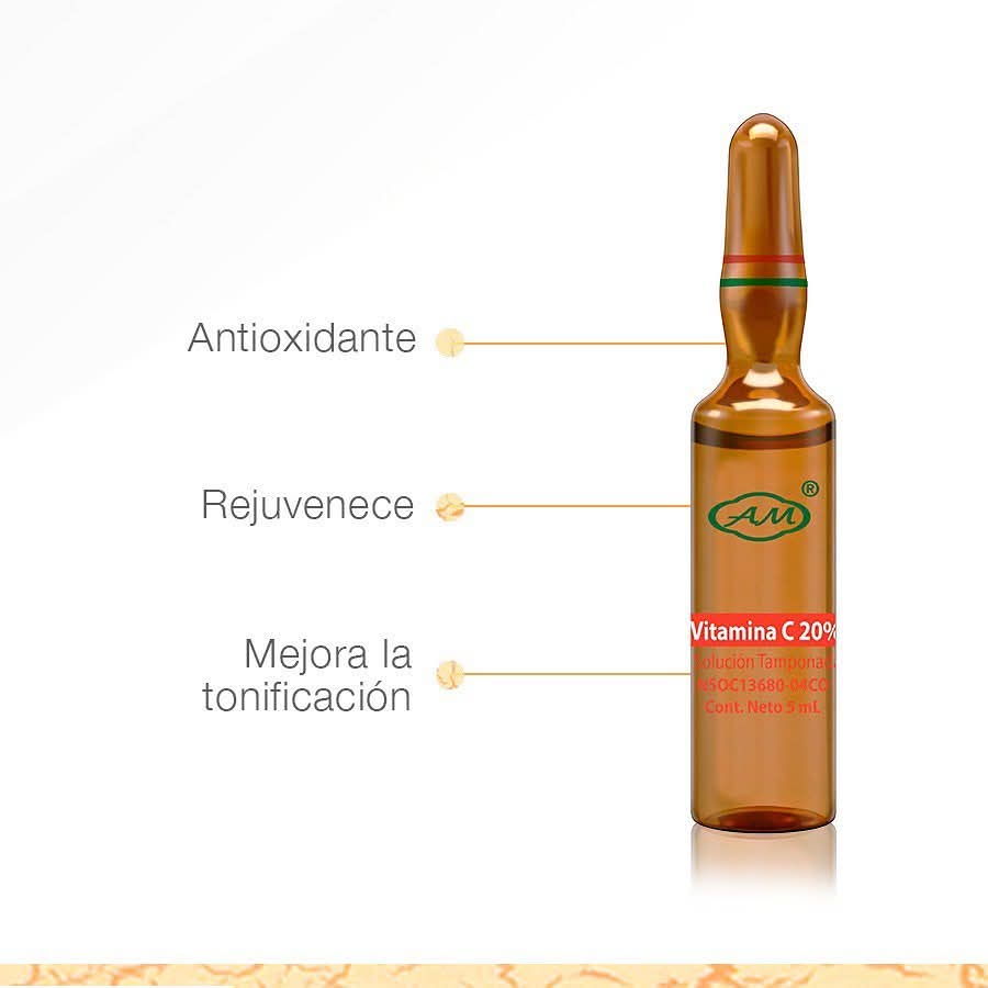 VITAMINA C TAMPONADA al 20% CAJA 10 AMPOLLA 5ML Armesso