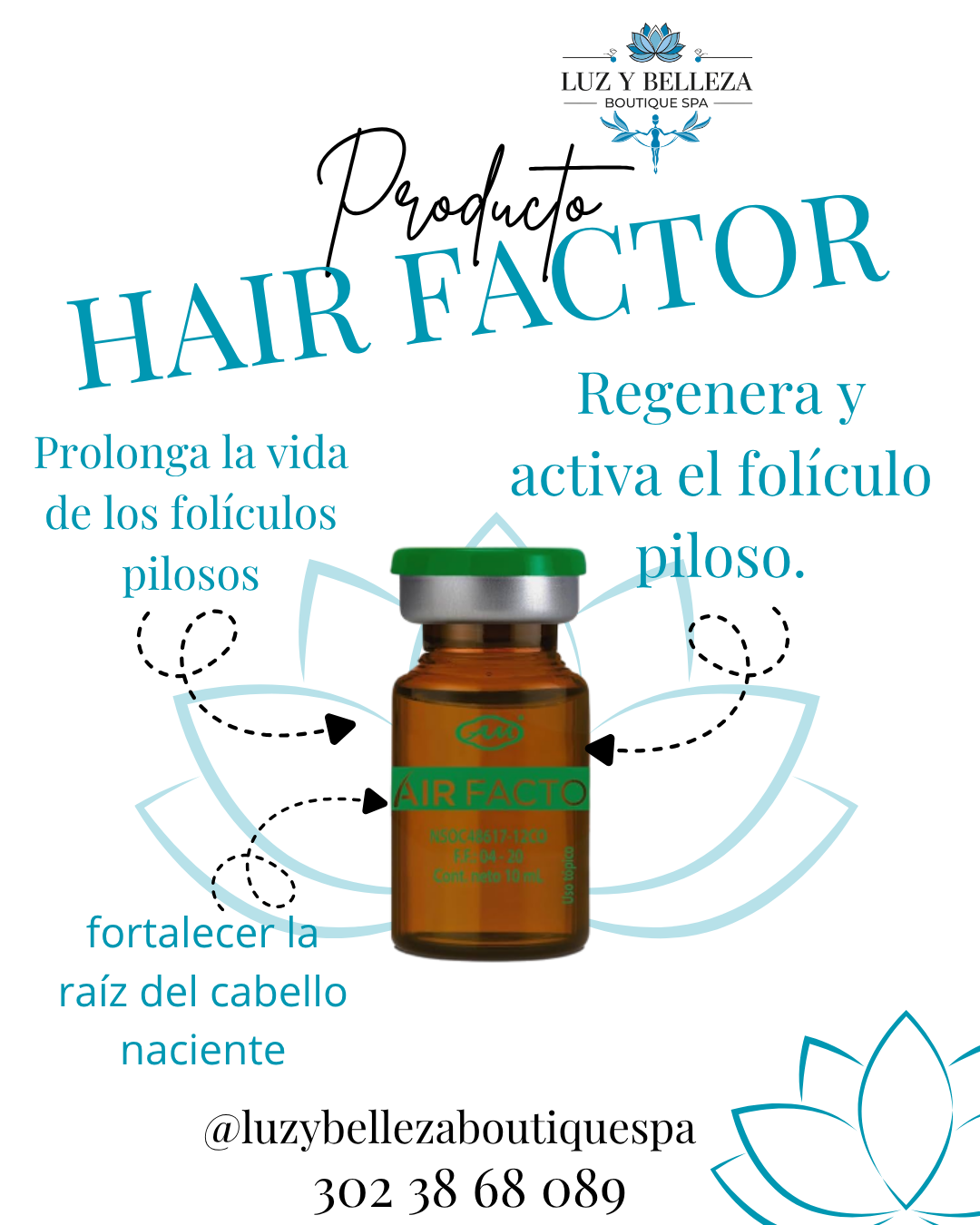 HAIR FACTOR CAJA 5 VIAL 10ML Armesso