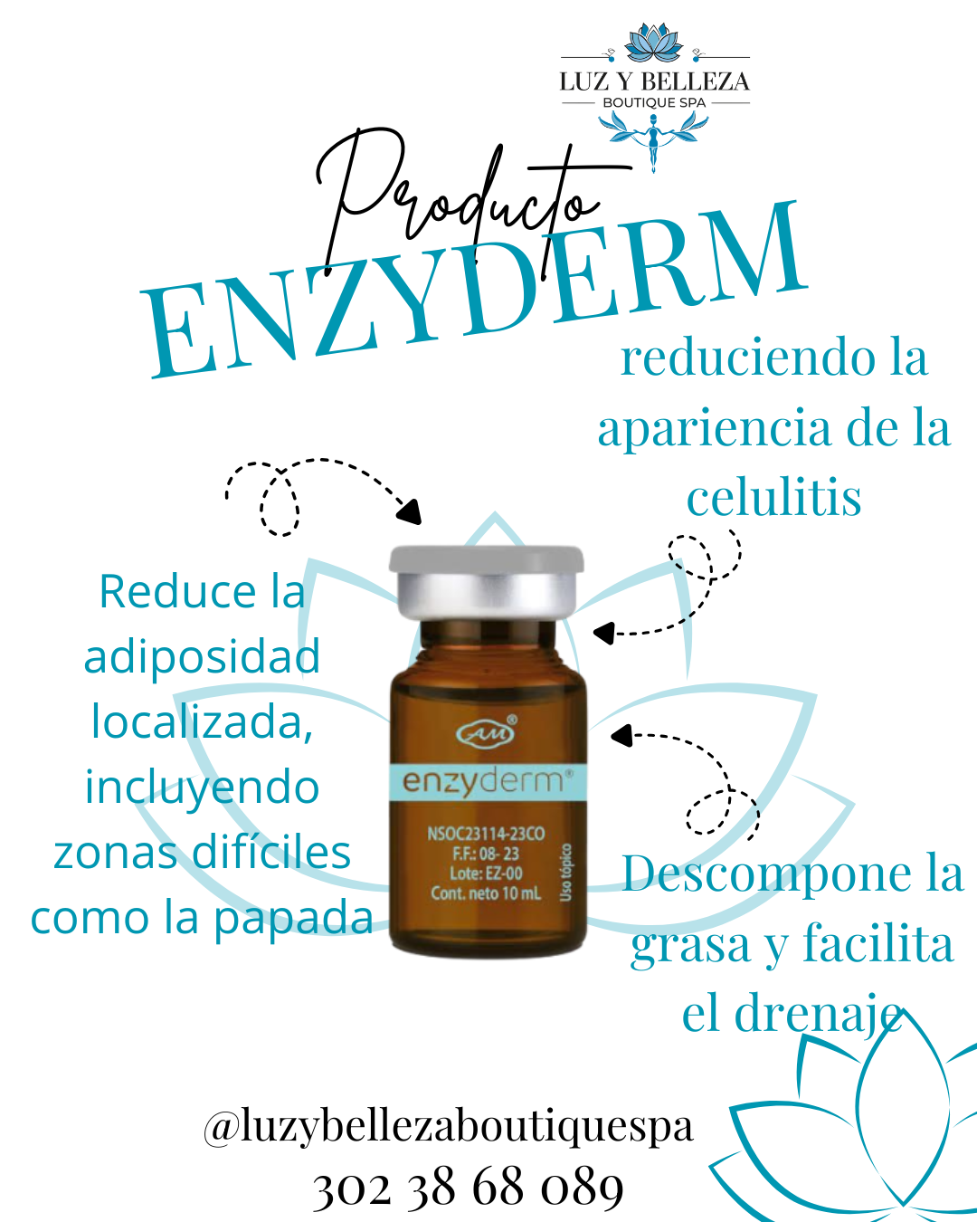 ENZYDERM CAJA DE 5 VIAL DE 10 ML Armesso