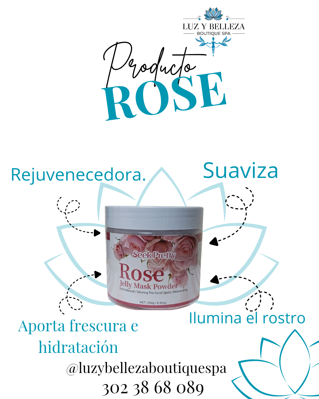 MASCARILLA HIDROPLÁSTICA ROSE Satori