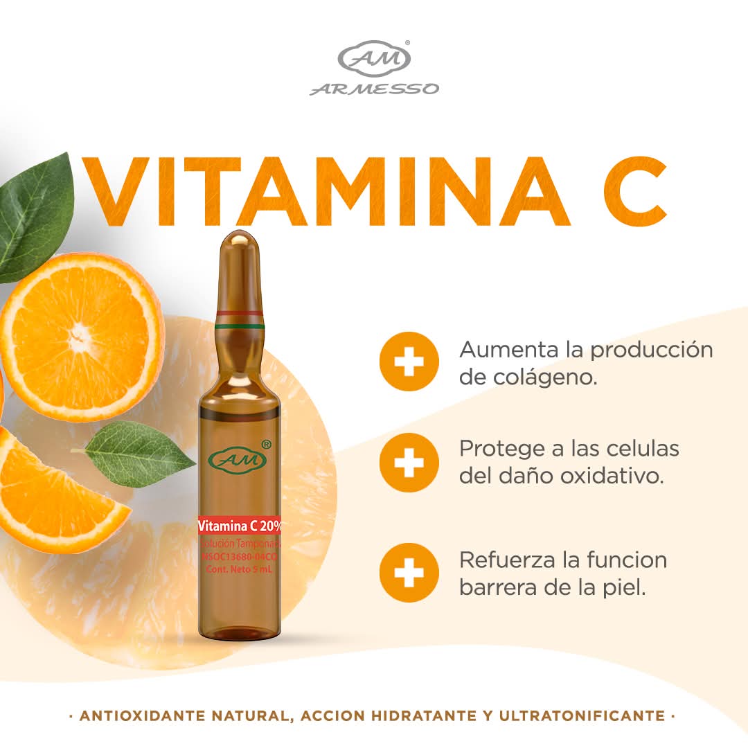 VITAMINA C TAMPONADA al 20% CAJA 10 AMPOLLA 5ML Armesso