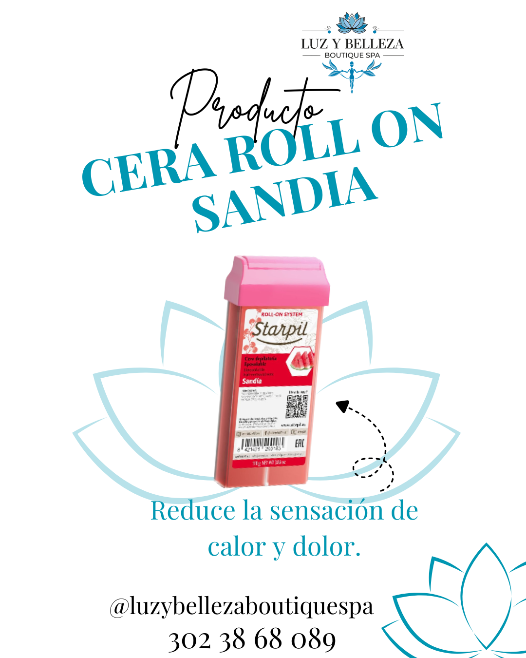 CERA DEPILACIÓN ROLLON SANDIA 110g  Starpil